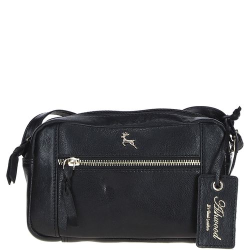 Leather Crossbody Bag with Adjustable Strap: Audrey Black NA - Ashwood Handbags - Modalova