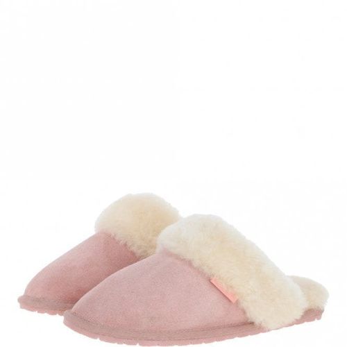 Classic Suede Sheepskin Slippers: FEN-LADIES SLIPPERS 3/4 Pink - Ashwood Handbags - Modalova