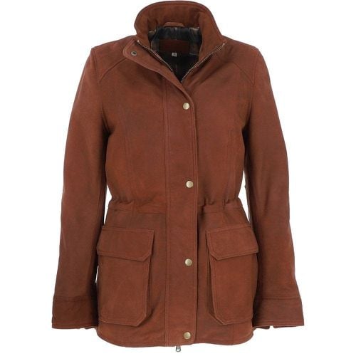 Fenland Women&apos;s Nubuck Leather Jacket: AnnaMae Tan 14 - Ashwood Handbags - Modalova