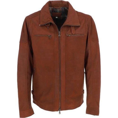 Fenland Mens Nubuck Leather Jacket: Holt Tan 3XL - Ashwood Handbags - Modalova