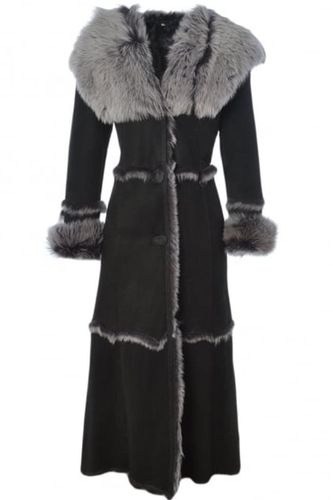 Long Length Sheepskin Coat : KB 56 Brown 20 - Ashwood Handbags - Modalova