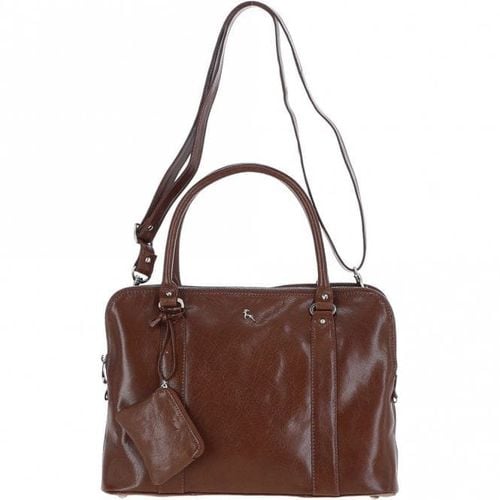 Three Section Large Veggie Tanned Leather Bag: Gina Brown NA - Ashwood Handbags - Modalova