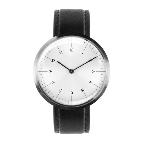 Auteur Watches Circles Classic - Swiss Made Designeruhr Zwart Leer 38mm - outletuhren.com - Modalova