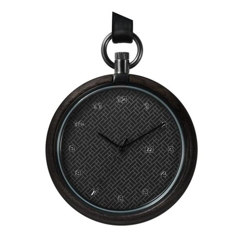 Auteur Watches Memento Midnight - Ebenholz und Schwarzer Stahl Taschenuhr 44mm - outletuhren.com - Modalova