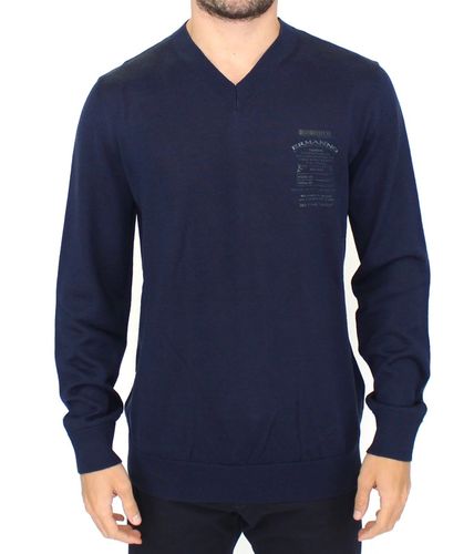 Wool Blend V-Neck Pullover Sweater Nylon Clothing - Men - Ermanno Scervino - Modalova