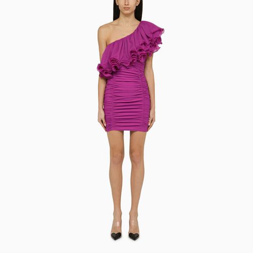 Purple asymmetrical dress in recycled polyamide - ROTATE Birger Christensen - Modalova