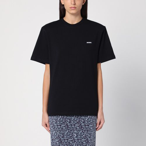 Black organic cotton T-shirt - ROTATE Birger Christensen - Modalova