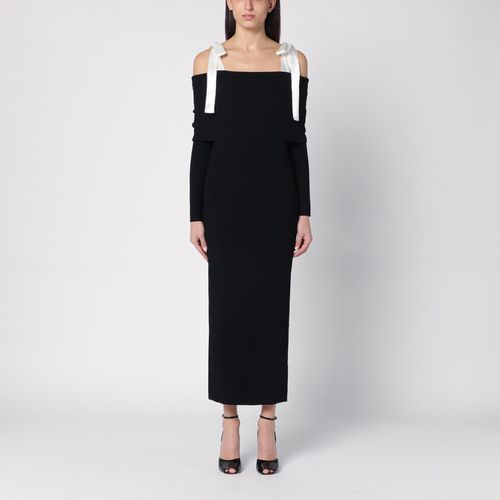 Black midi dress with bows - ROTATE Birger Christensen - Modalova