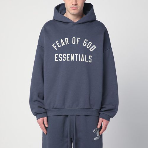 Navy Blue hoodie with logo - Fear of God Essentials - Modalova