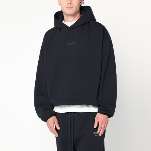 Black brushed cotton sweatshirt - Fear of God Essentials - Modalova