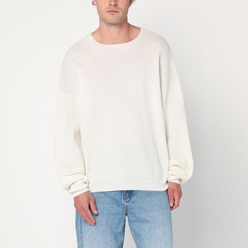 Cloud white nylon-blend sweater - Fear of God Essentials - Modalova