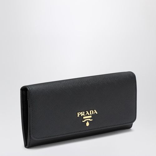 Black/gold Saffiano wallet - Prada - Modalova