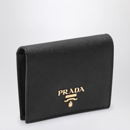 Black Saffiano leather small wallet - Prada - Modalova