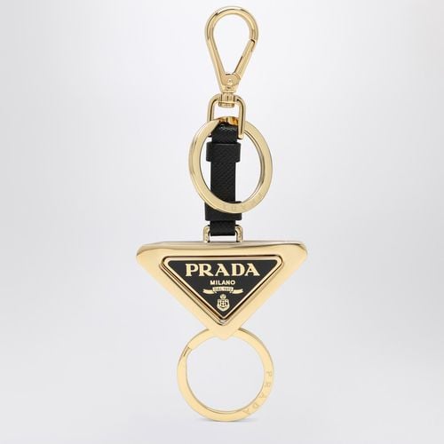 Divisible black leather and key ring - Prada - Modalova