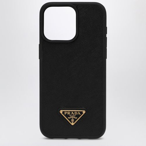 Cover nera in Saffiano per IPhone 15 Pro Max - Prada - Modalova