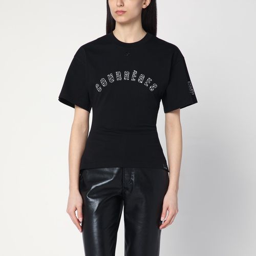 Black T-shirt with logo - Courrèges - Modalova