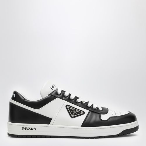 Downtown /black leather trainer - Prada - Modalova