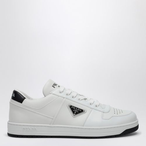 Downtown /black leather trainer - Prada - Modalova