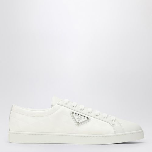 White leather and Re-Nylon sneaker - Prada - Modalova