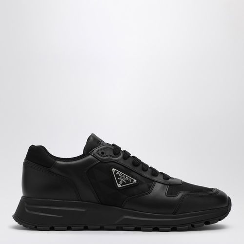 Leather and Re-Nylon high sneaker - Prada - Modalova