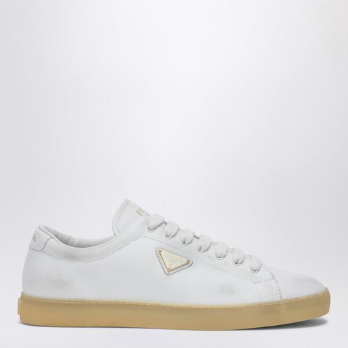 White worn effect sneaker - Prada - Modalova