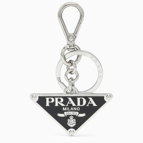 Black metal keyring - Prada - Modalova