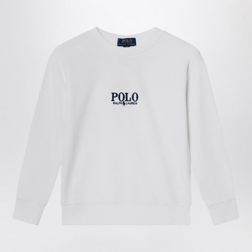 Felpa bianca in cotone con logo - Polo Ralph Lauren - Modalova