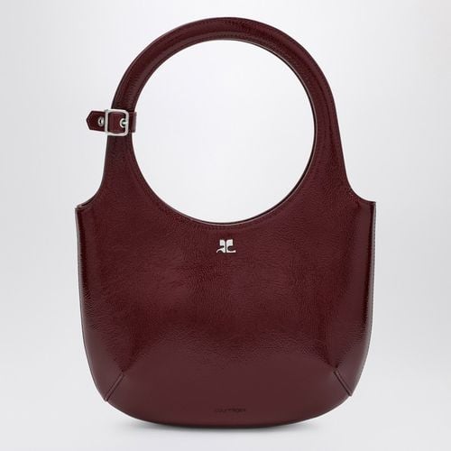 Holy Naplak leather bag burgundy - Courrèges - Modalova