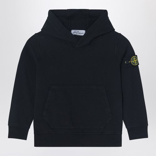 Black cotton hoodie - Stone Island - Modalova