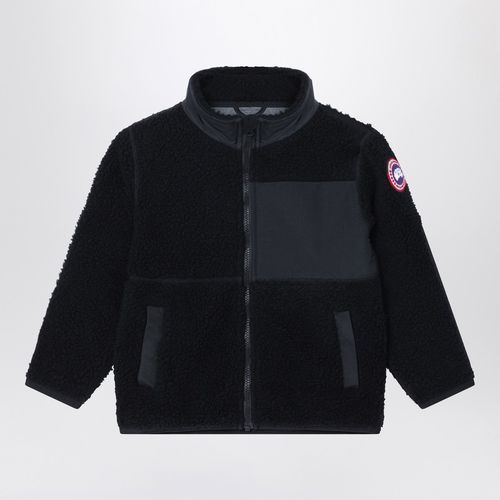 Felpa con zip nera in pile - Canada Goose - Modalova