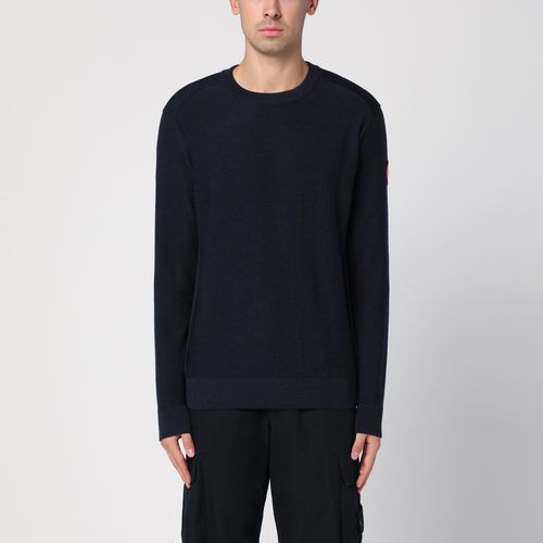 Navy blue wool jumper - Canada Goose - Modalova