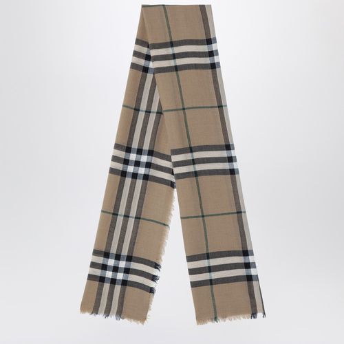 Sciarpa beige motivo Check - Burberry - Modalova