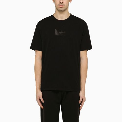 Schwarzes T-Shirt mit Logodruck - Stone Island - Modalova