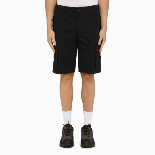 Marineblaue Bermudashorts aus Baumwolle - Stone Island - Modalova