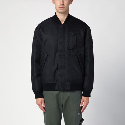 Black Diagonal down bomber jacket - Stone Island - Modalova