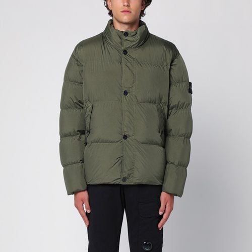 Musk down jacket with Compass logo - Stone Island - Modalova