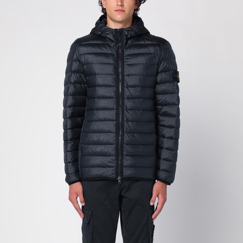 Quilted down jacket with hood navy - Stone Island - Modalova