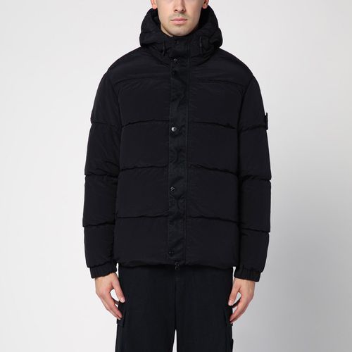 Black hooded down jacket - Stone Island - Modalova