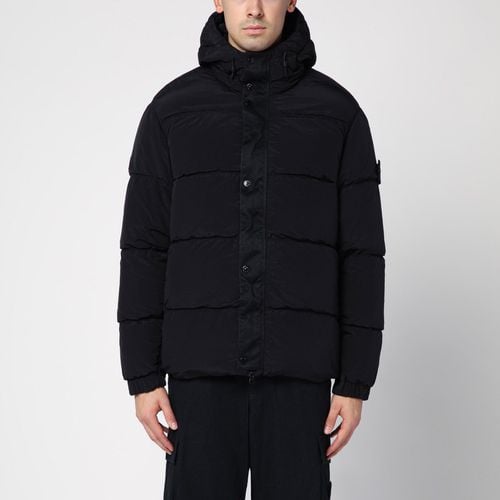 Daunenjacke mit schwarzer Kapuze - Stone Island - Modalova