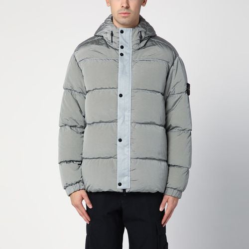 Daunenjacke mit grauer Kapuze - Stone Island - Modalova