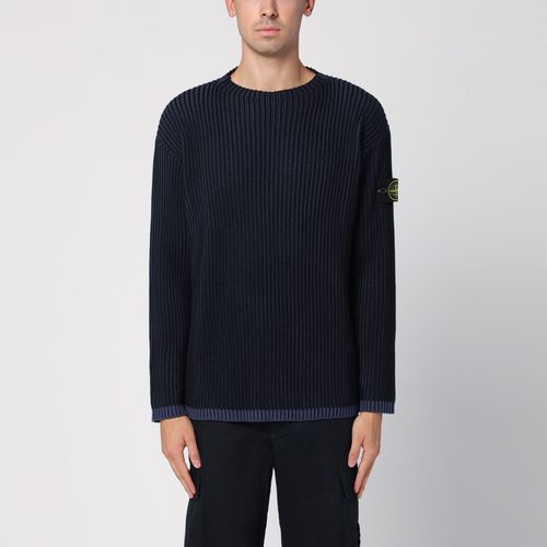 Maglione blu navy in lana - Stone Island - Modalova