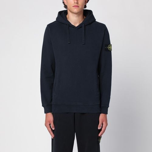 Felpa con cappuccio navy - Stone Island - Modalova