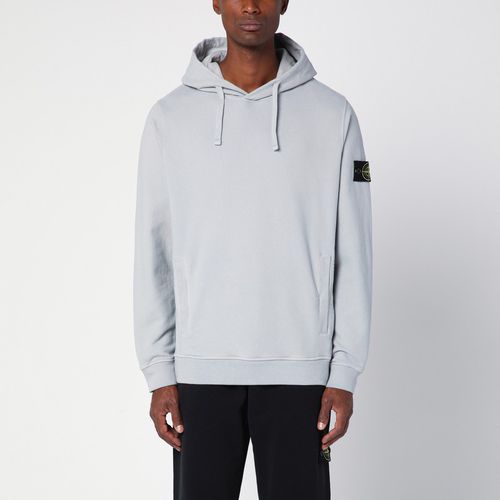 Felpa con cappuccio grigia - Stone Island - Modalova