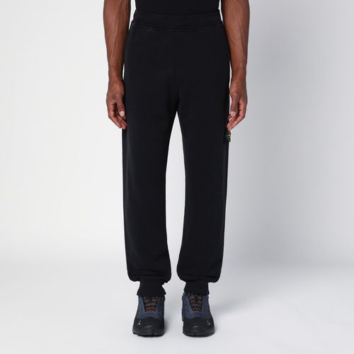 Pantalone jogging nero in cotone - Stone Island - Modalova