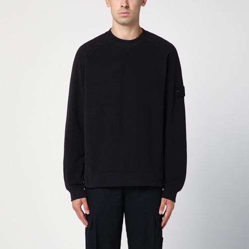 Black crew-neck sweatshirt - Stone Island - Modalova