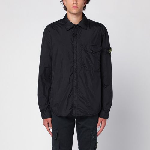 Giacca leggera a camicia nera in nylon - Stone Island - Modalova