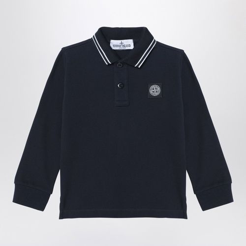 Marinblaues Poloshirt aus Baumwolle - Stone Island - Modalova