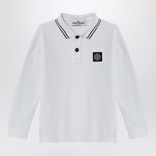 Polo bianca in cotone - Stone Island - Modalova