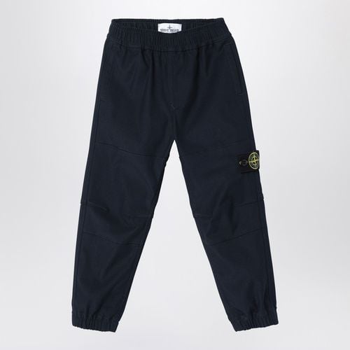 Marineblaue Hose aus Baumwollmischung - Stone Island - Modalova