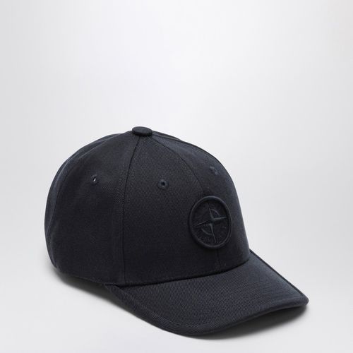 Navy blue baseball cap with logo - Stone Island - Modalova